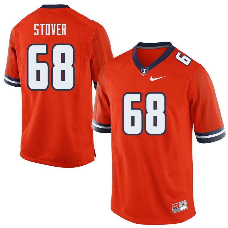 Men #68 Jake Stover Illinois Fighting Illini College Football Jerseys Sale-Orange